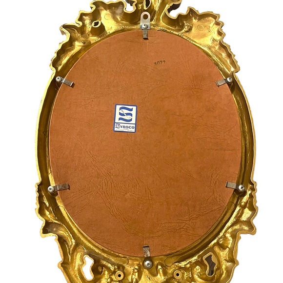 Large Vintage Syroco 1960s gold gilt flower picture framed - Picture 10 of 11